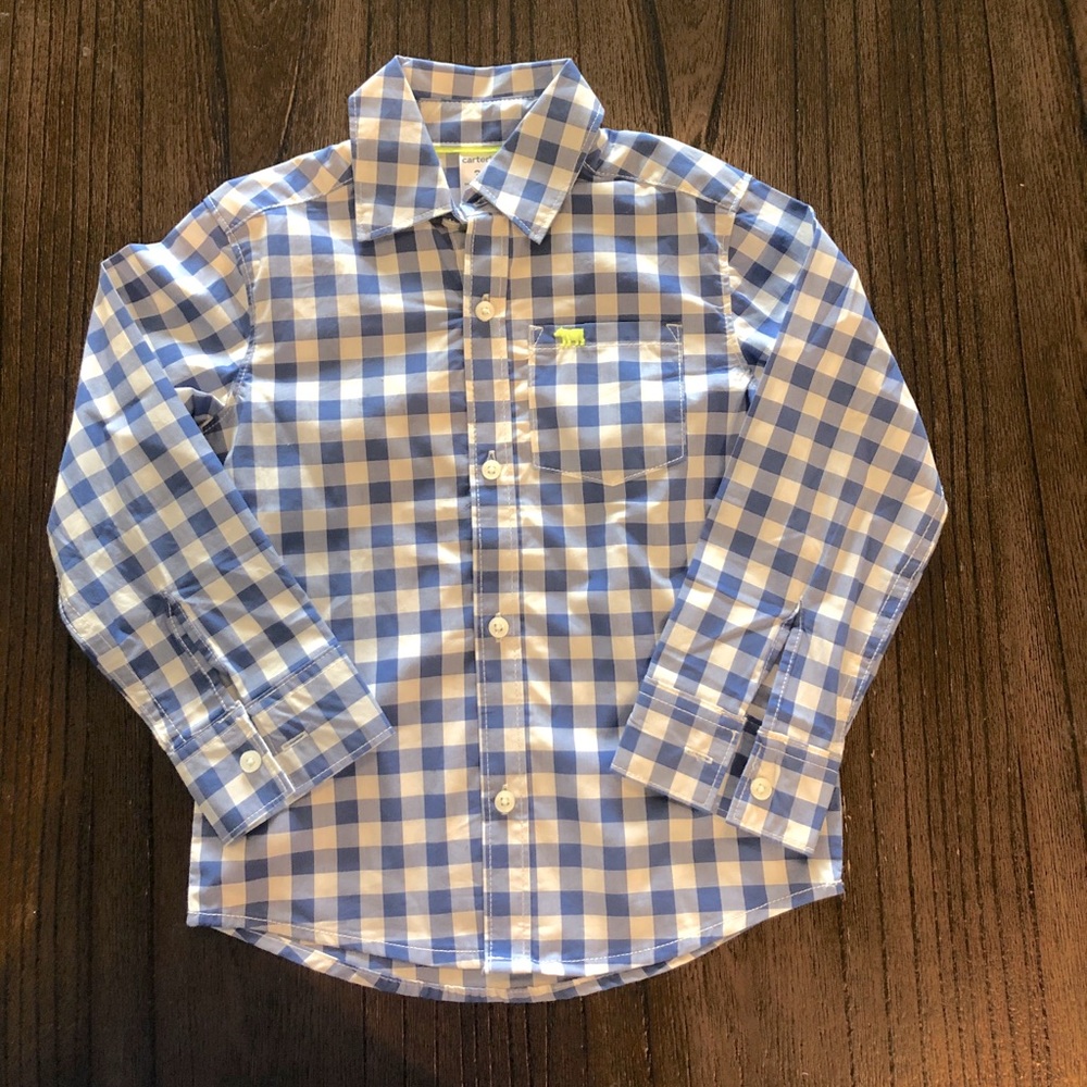 Carter’s Gingham Poplin Button-Front Shirt